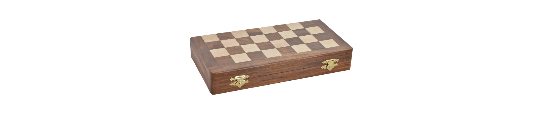 JUEGO SET 2 SHEESHAM HAYA 30X30,5X2 AJEDREZ MARRON