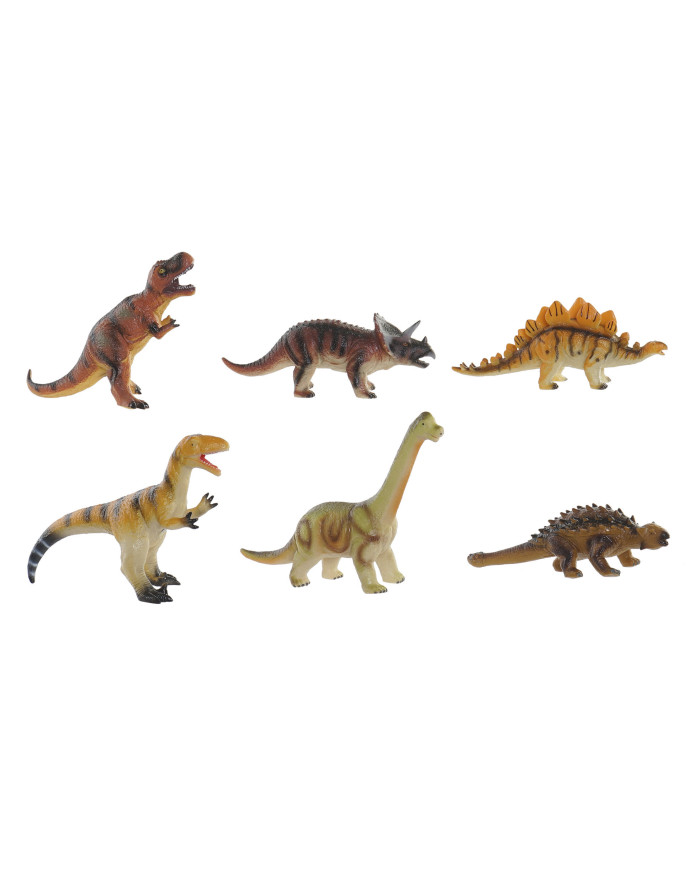 JUGUETE PVC 29X15X21 DINOSAURIOS BLANDO 6 SURT.