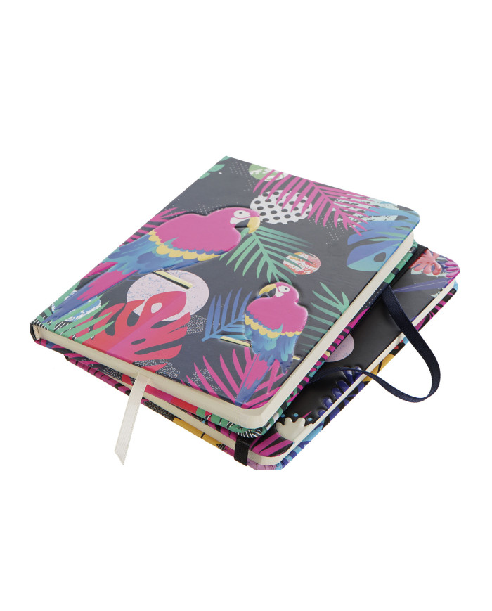 LIBRETA CARTON PAPEL 13X1,2X18 AVES 2 SURT.