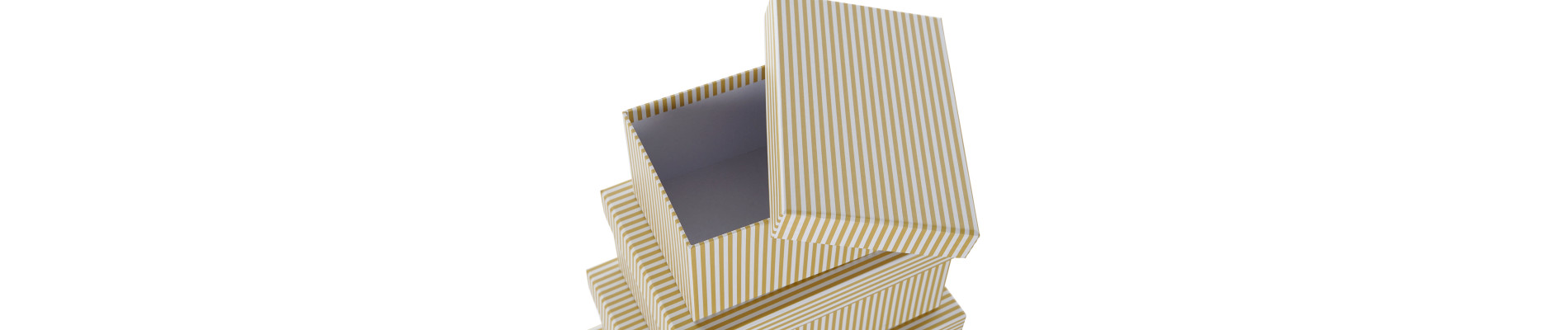 CAJA SET 10 CARTON 43,5X33,5X15,5 RAYAS MOSTAZA