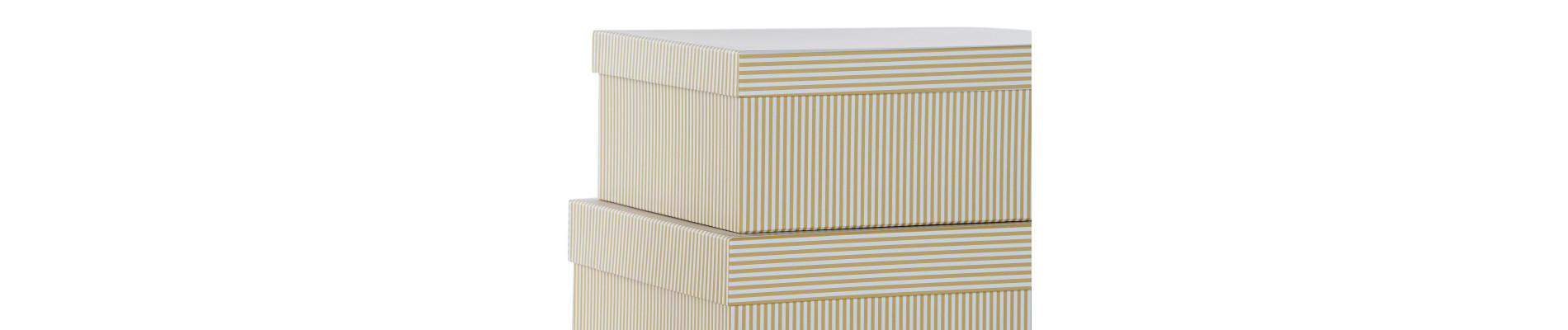 CAJA SET 10 CARTON 43,5X33,5X15,5 RAYAS MOSTAZA
