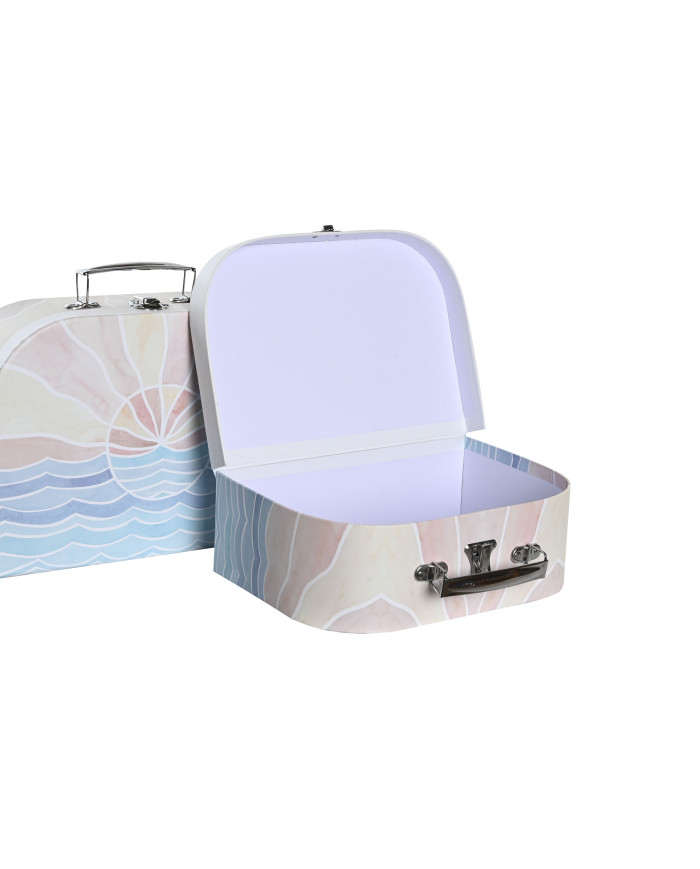 CAJA SET 3 CARTON METAL 28X9,5X20 2 SURT.
