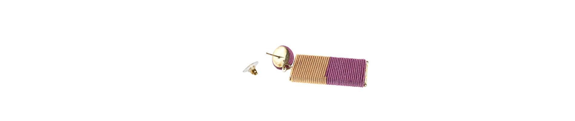PENDIENTES SET 2 RAFIA METAL 3X0,5X6 2 SURT.