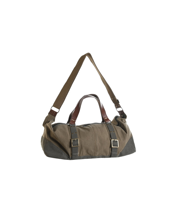 BOLSA CANVAS CUERO 53X22X23 19 BEIGE