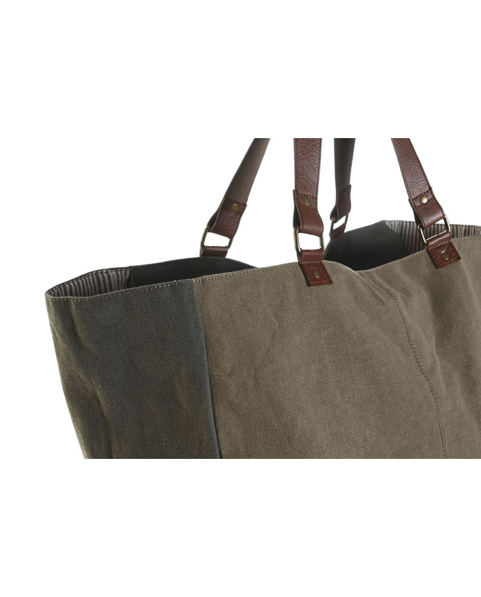 BOLSA CANVAS CUERO 48X22X40 26 BICICLETA BEIGE