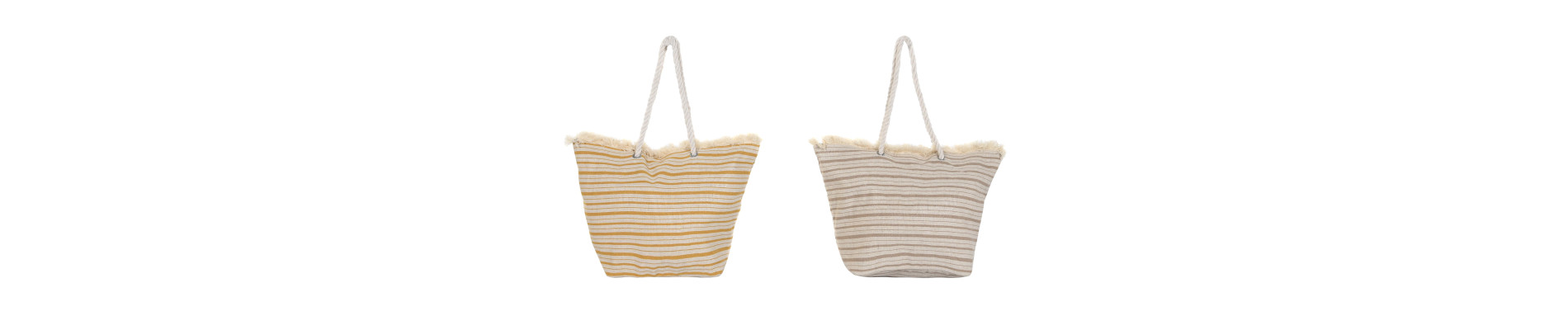 BOLSO LIENZO 46X22,5X38 RAYAS 2 SURT.