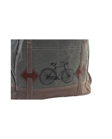 MOCHILA CANVAS CUERO 44X12X49 8 MARRON