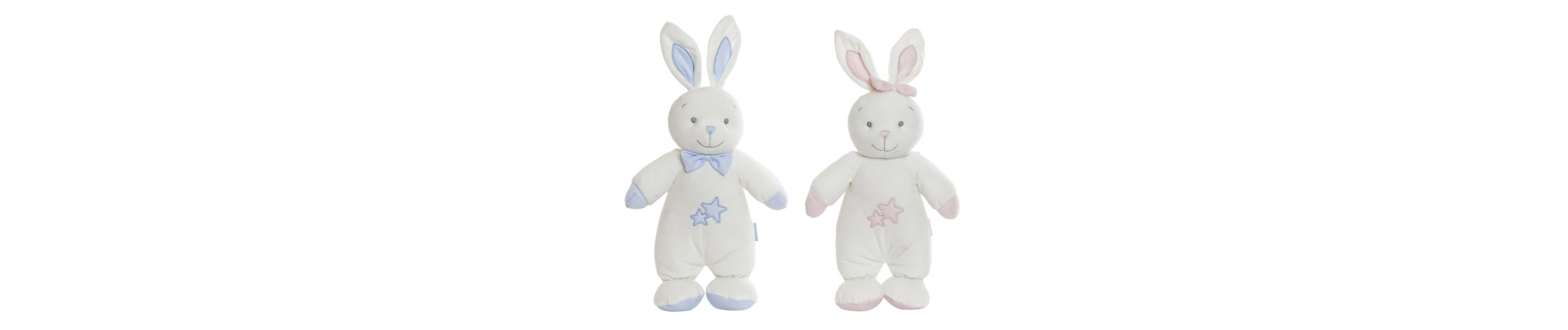 PELUCHE POLIESTER 62X6X12 CONEJITO 2 SURT.