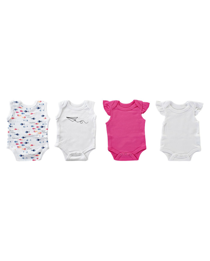 BEBE SET 2 ALGODON POLIESTER 24X6X24 BODY 2 SURT.