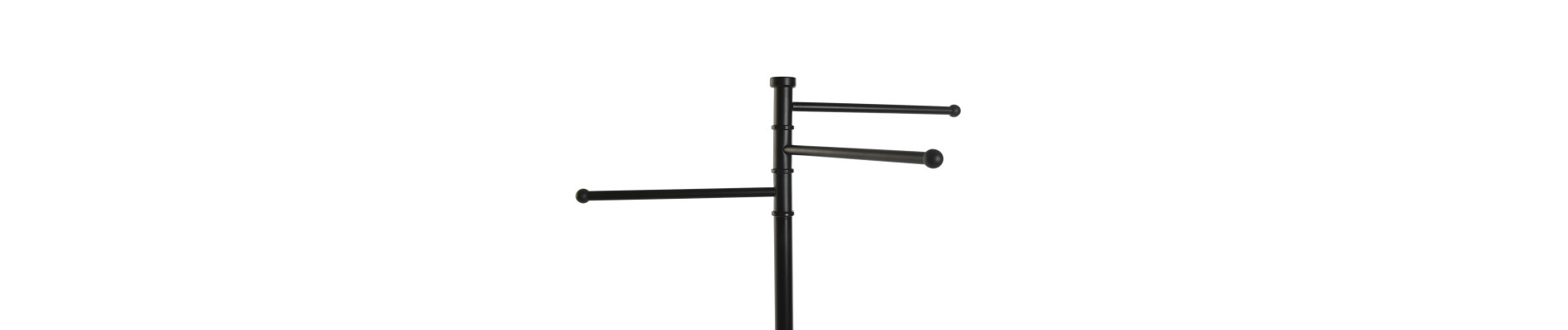 TOALLERO ACACIA INOX 45X26X85,5 NEGRO