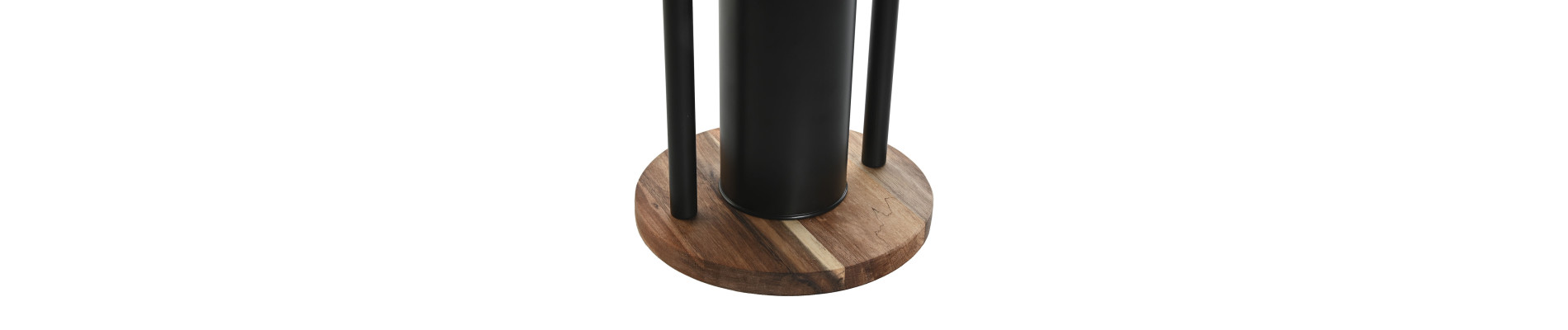 PORTARROLLOS ACACIA INOX 22X22X80 ESCOBILLERO