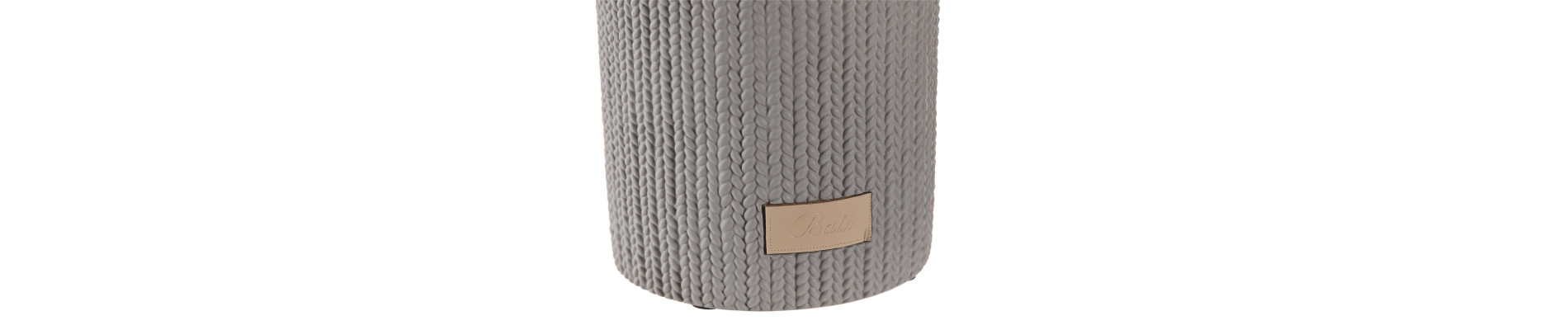 VASO CEMENTO 8X8X10 MATE GRIS