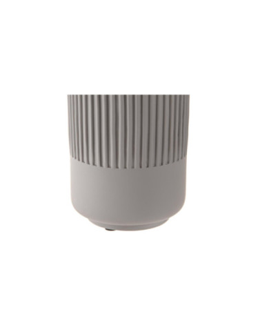 VASO CEMENTO 7X7X11 MATE GRIS