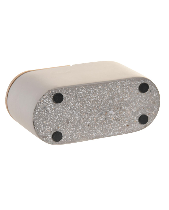 VASO CEMENTO BAMBU 11X4,5X6 MATE GRIS