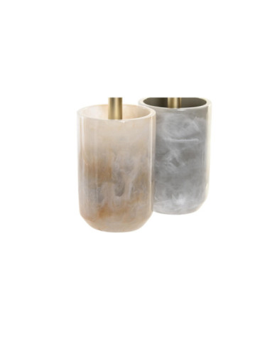 ESCOBILLERO RESINA 9X9X37 SIMIL MARMOL 2 SURT.
