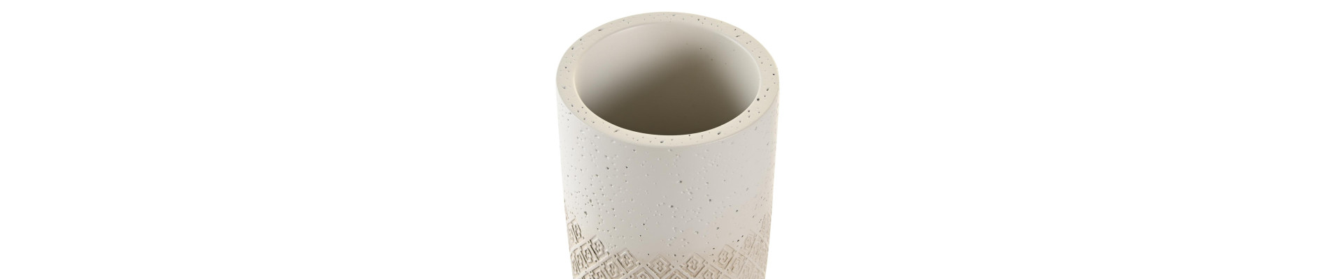 VASO RESINA 7,4X7,4X10 BEIGE