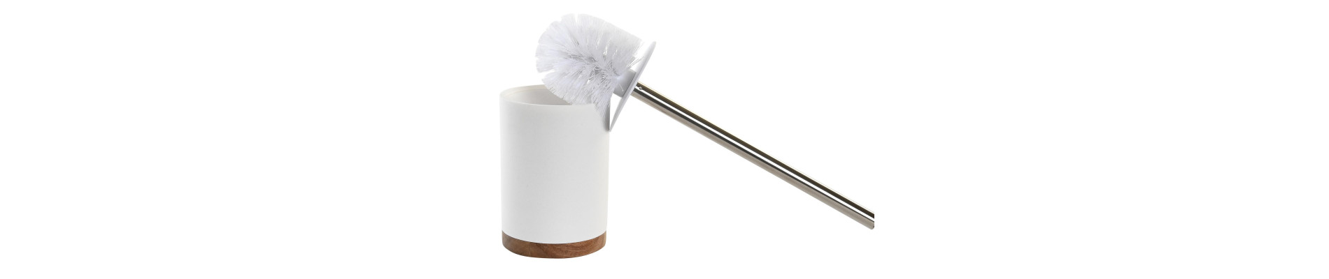 ESCOBILLERO RESINA ACACIA 10X10X40,5 BLANCO