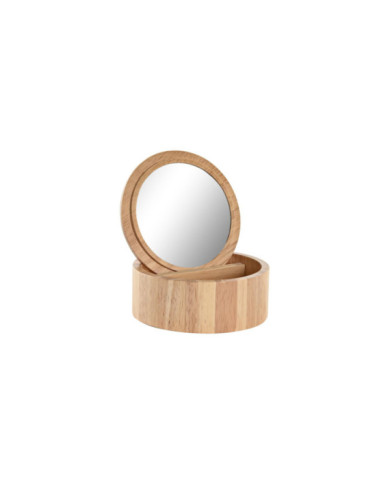 JOYERO HEVEA / RUBBERWOOD ESPEJO 13X13X6 NATURAL