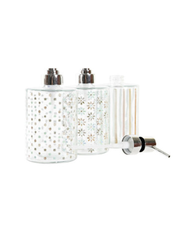 DOSIFICADOR CRISTAL ABS 10X8X17 450ML 3 SURT.