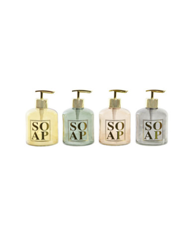 DOSIFICADOR CRISTAL ABS 8X8X14 350ML 4 SURT.