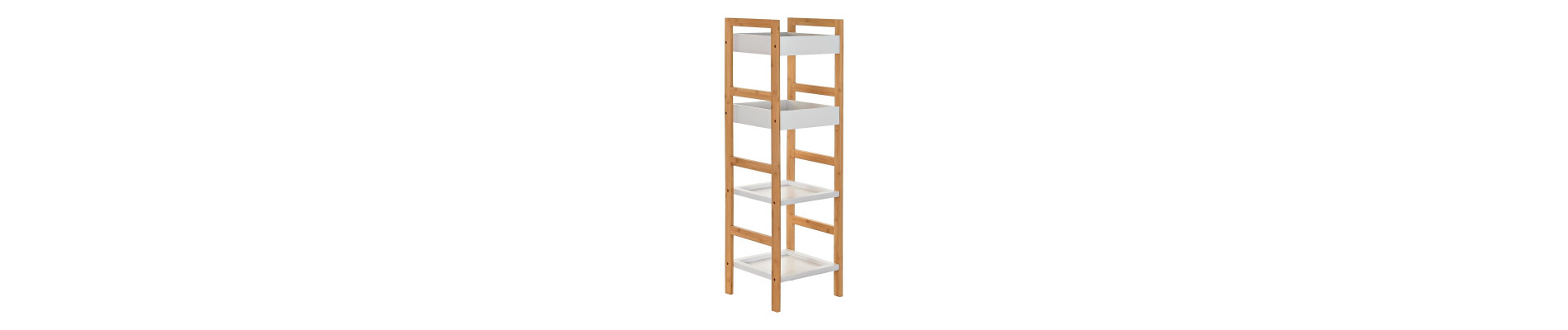 ESTANTERIA BAMBU 30X29X100 1,71 KG 4 ESTANTES