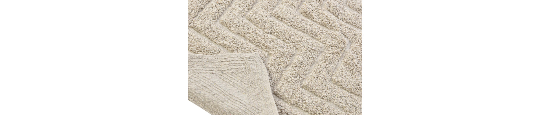 ALFOMBRA ALGODON 80X50X1 520 GR G BAÑO 3 SURT.
