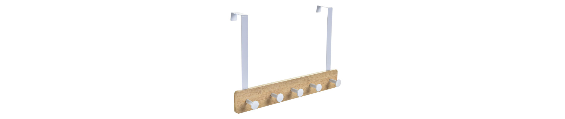 PERCHERO METAL BAMBU 38,5X4,8X25,5 BLANCO