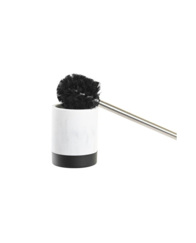 ESCOBILLERO RESINA INOX 10X10X37,4 MARMOL BLANCO