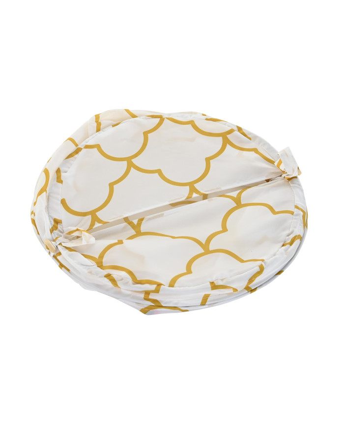 CESTA ROPA POLIESTER METAL 38X38X50 110 GSM BLANCO