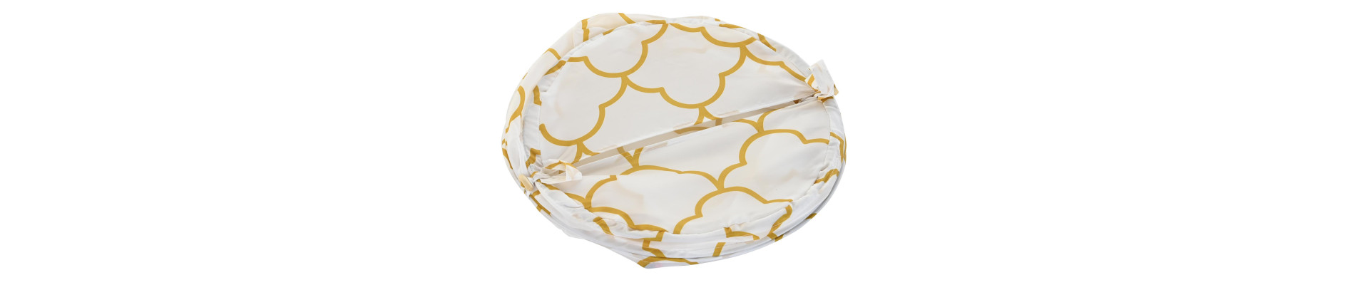 CESTA ROPA POLIESTER METAL 38X38X50 110 GSM BLANCO