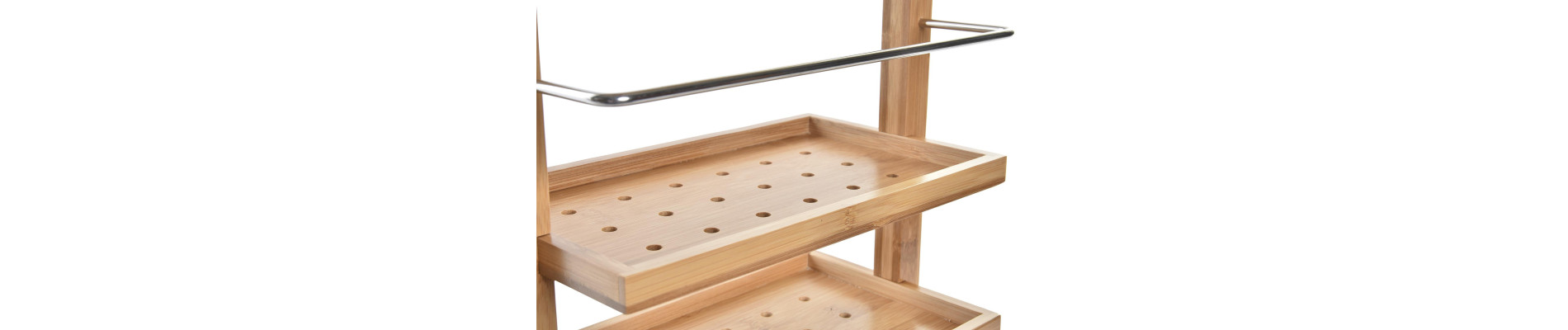 ORGANIZADOR BAMBU 27,5X14,5X80 DUCHA NATURAL