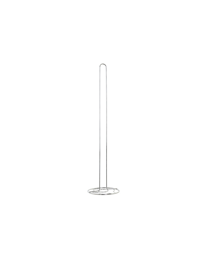 PORTARROLLOS METAL CROMADO 14X14X55 FLOR PLATEADO
