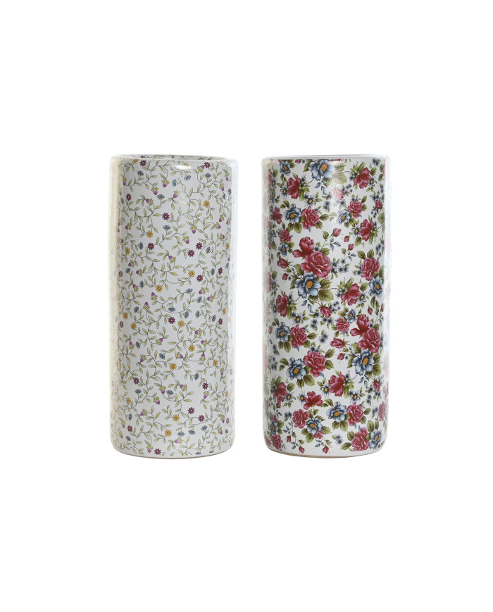 PARAGUERO PORCELANA 19X19X45 FLORES 2 SURT.