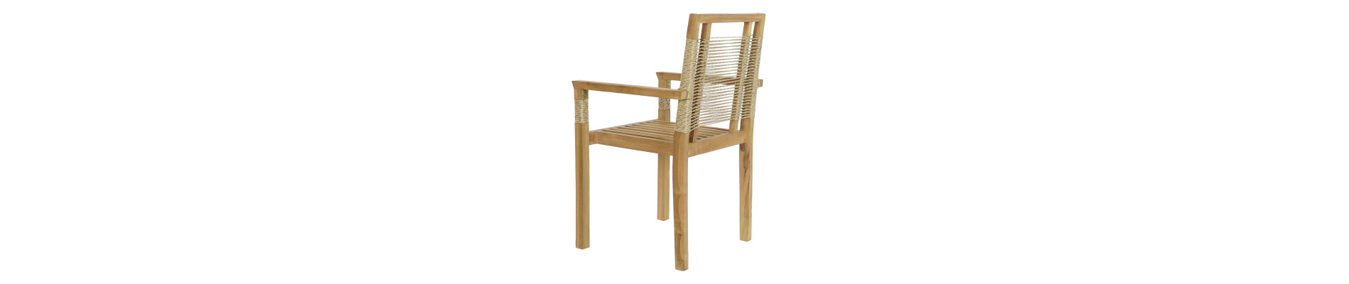 MESA SET 5 TECA CUERDA 100X100X76 55X60X90 NATURAL