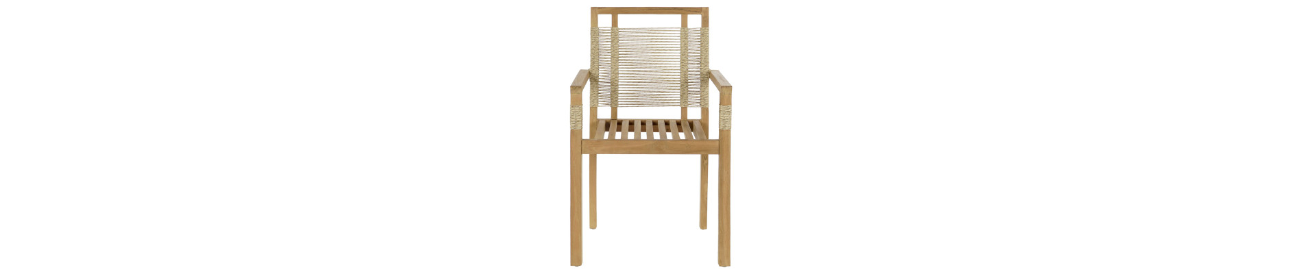 MESA SET 5 TECA CUERDA 100X100X76 55X60X90 NATURAL