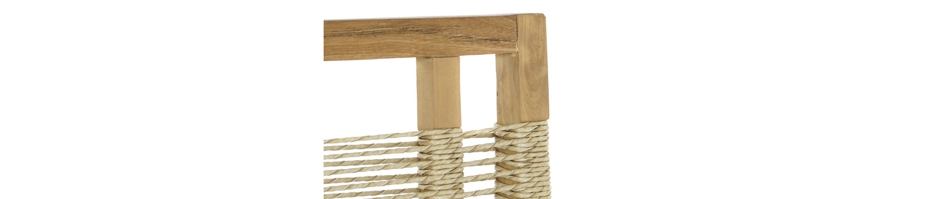 MESA SET 5 TECA CUERDA 100X100X76 55X60X90 NATURAL