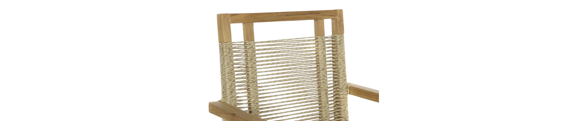 MESA SET 5 TECA CUERDA 100X100X76 55X60X90 NATURAL