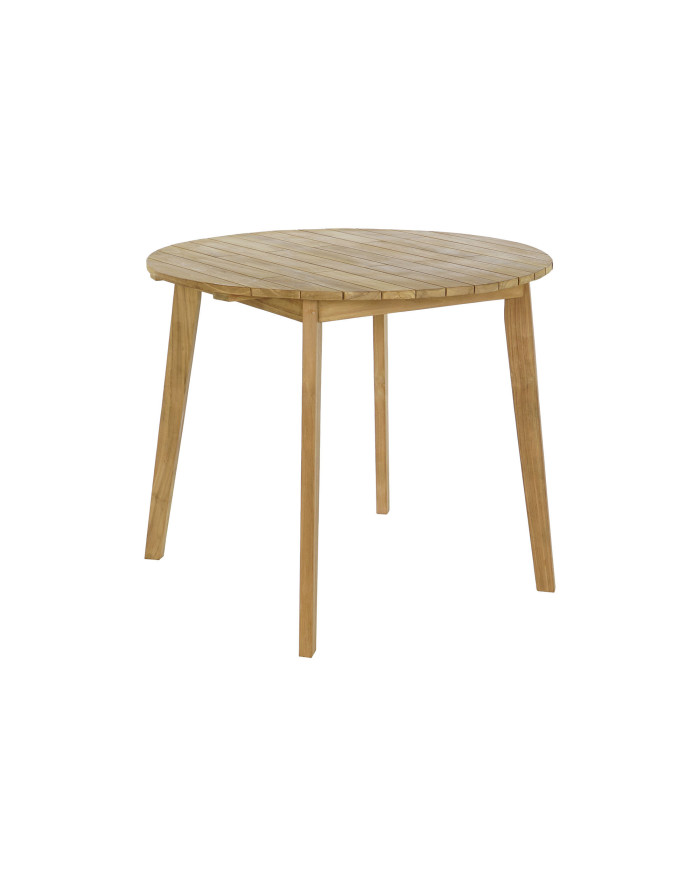 MESA SET 5 TECA CUERDA 100X100X76 55X60X90 NATURAL