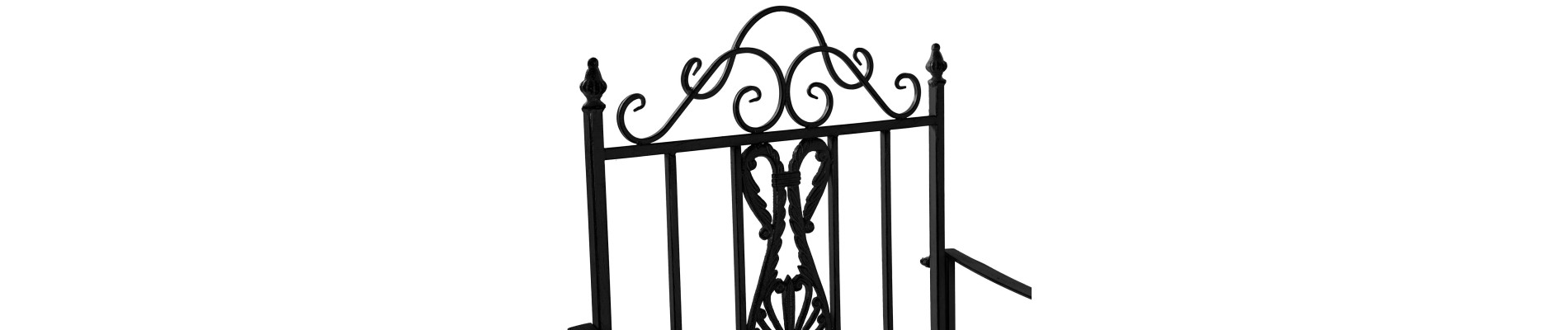 SILLA METAL 63,5X52X98 ENVEJECIDO NEGRO
