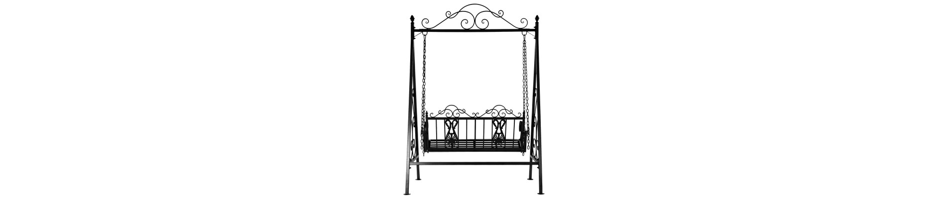 BANCO METAL 146X86X212 COLUMPIO ENVEJECIDO NEGRO