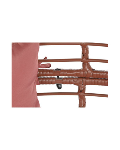 SILLON RATAN SINTETICO METAL 90X65X151 CON COJINES