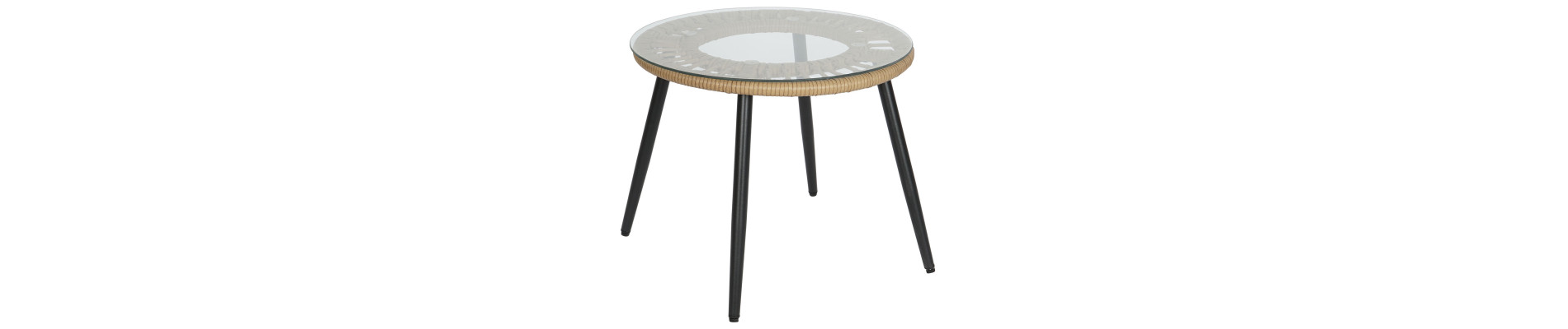 SILLA SET 3 RATAN SINTETICO METAL 55X55X47 NATURAL