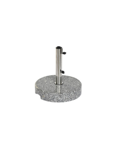 BASE PARASOL GRANITO INOX 38X38X41 24KG, GRIS