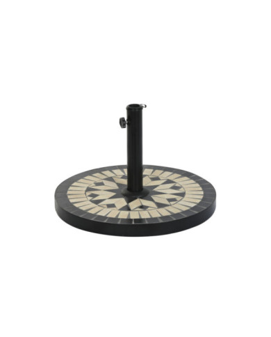 BASE PARASOL GRES INOX 50X50X32,5 20KG, AZULEJO