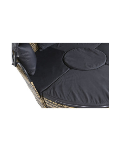 CAMA CHILL OUT RATAN SINTETICO ACERO 175X175X145