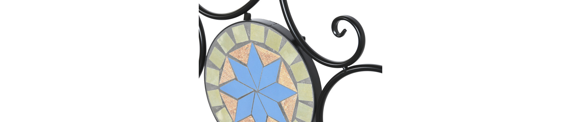 BANCO FORJA CERAMICA 111X54X88 MOSAICO MULTICOLOR