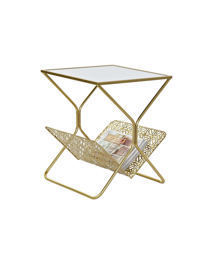 REVISTERO METAL ESPEJO 45X45X55 DORADO