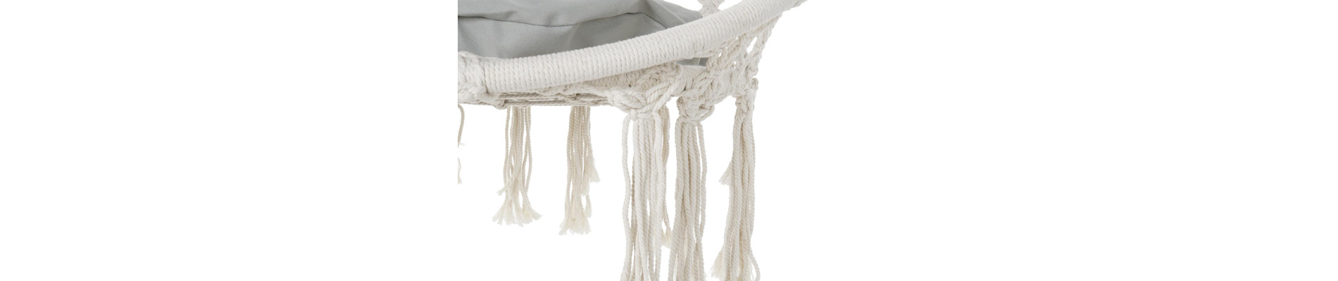 SILLA COLGANTE ALGODON 82X62X123 100KGS, CON COJIN