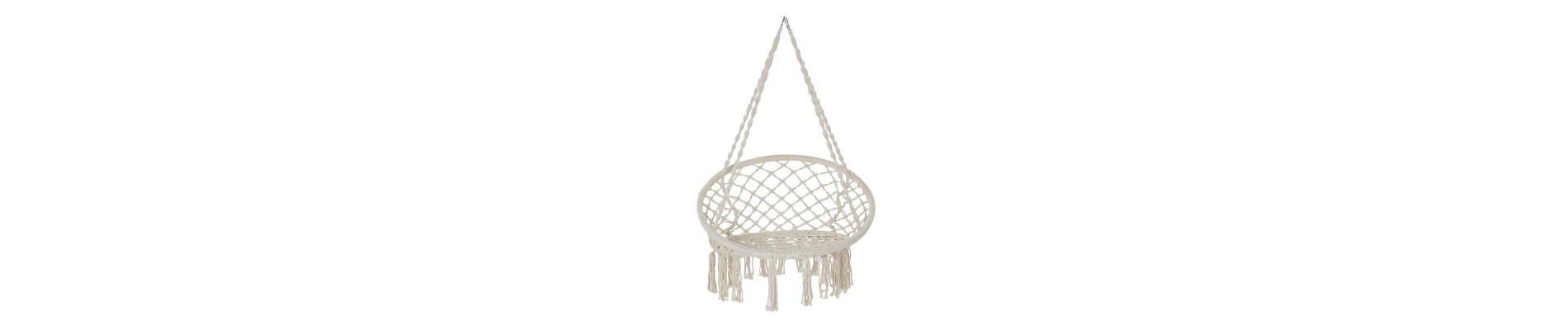 SILLA COLGANTE ALGODON ACERO 80X63X120 100KGS