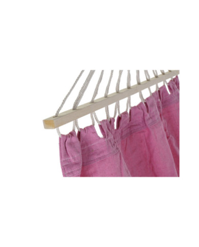 HAMACA POLIESTER ALGODON 255X80X28 FLECOS ROSA